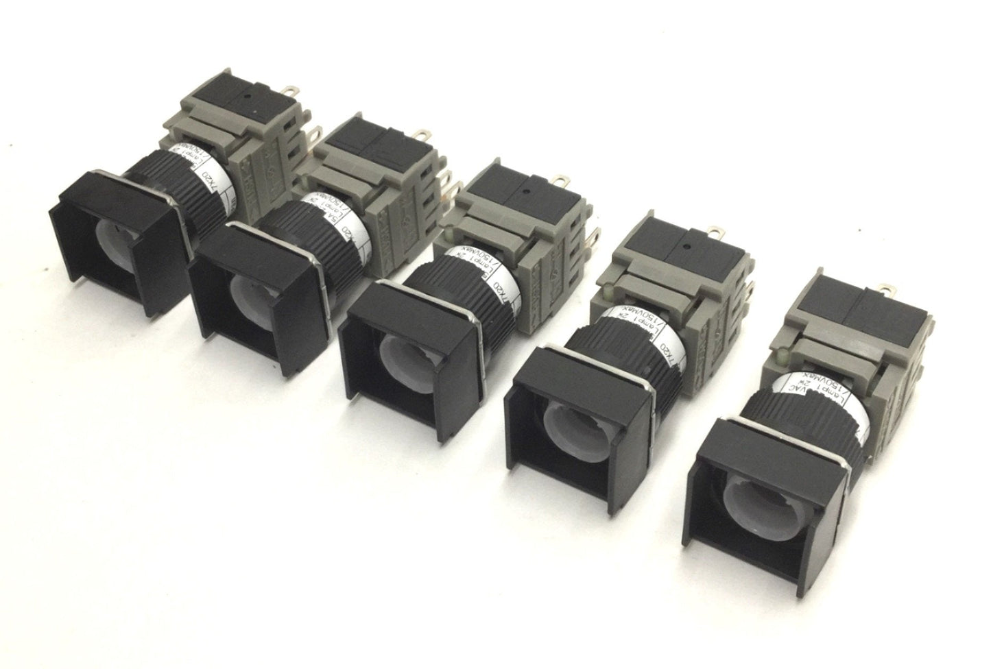 Used Lot of 5 New Alcoswitch 164SL5 Command Switch 16 Series, Rating: 5A, 250VAC