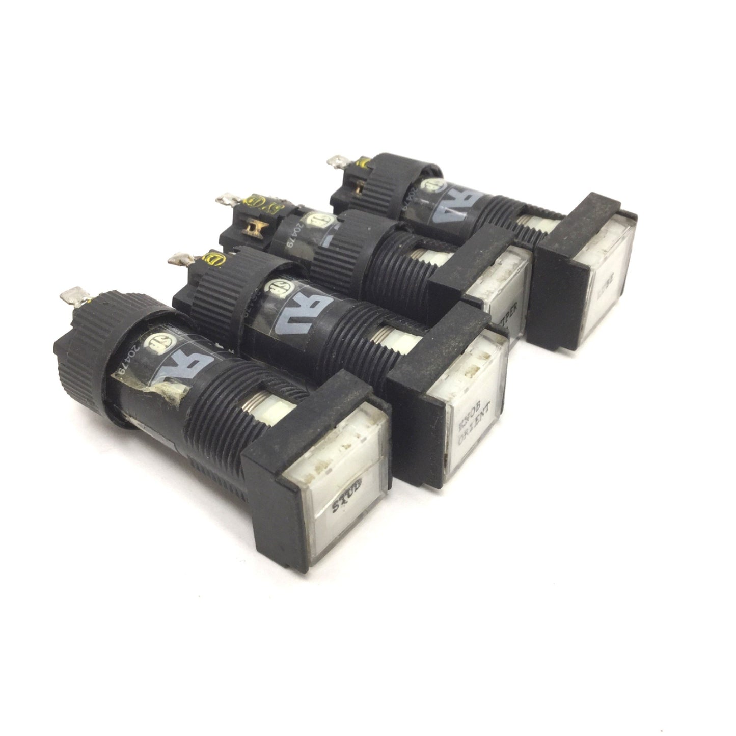 Used Lot of 4 Alcoswitch 16 SL5 Command Switch 16 Series, Rating: 5A, 250VAC