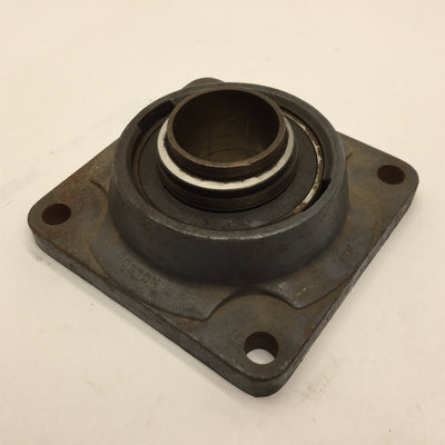 Used Boston 12F Flange Ball Bearing, ID Size: 2-1/4", Size: 7" x 7" Four Bolt Pattern