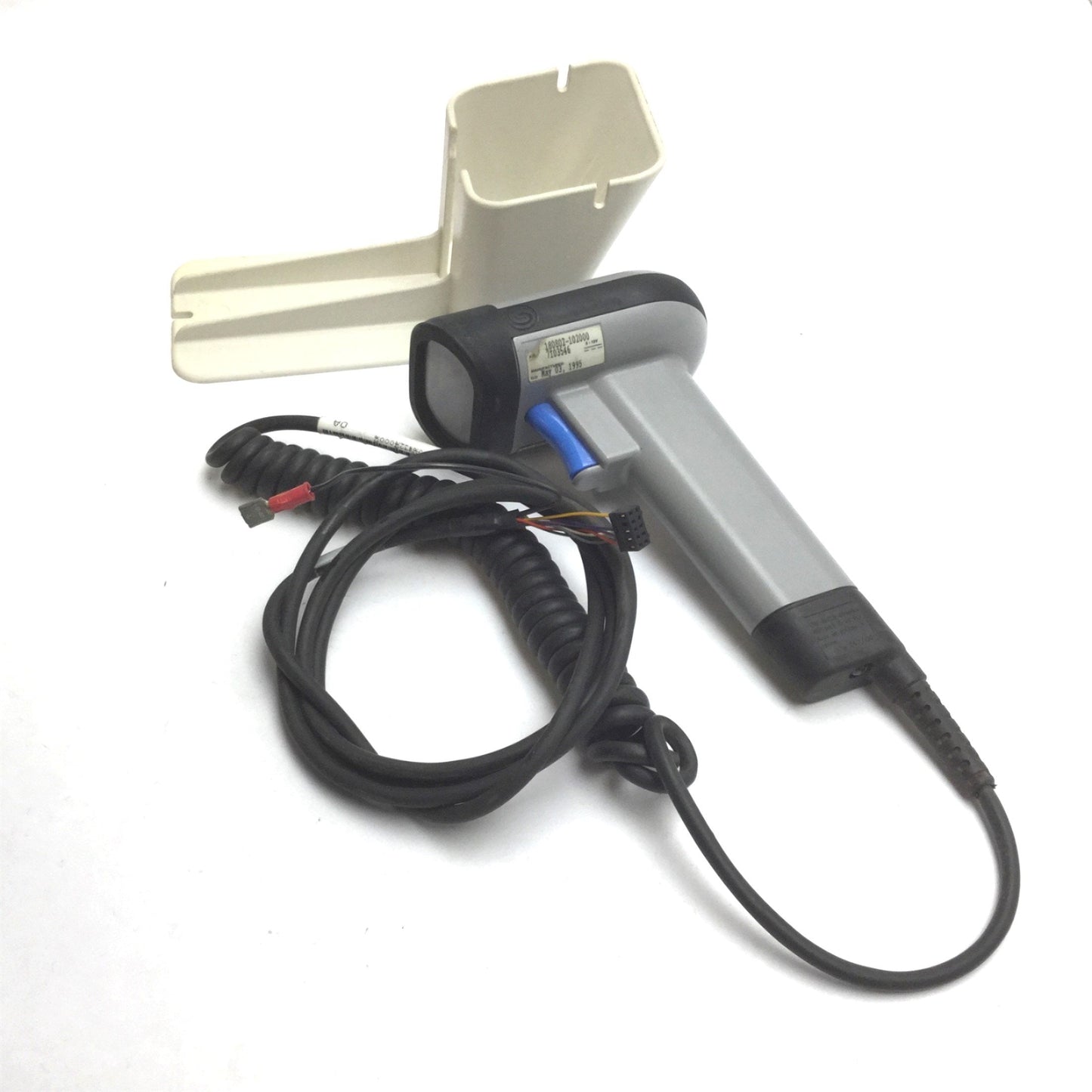 Used Spectra Physics SP400 Handheld Laser Barcode Scanner, 5-12VDC, With Holster