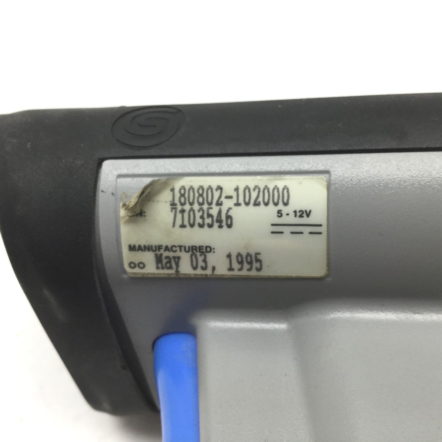 Used Spectra Physics SP400 Handheld Laser Barcode Scanner, 5-12VDC, With Holster