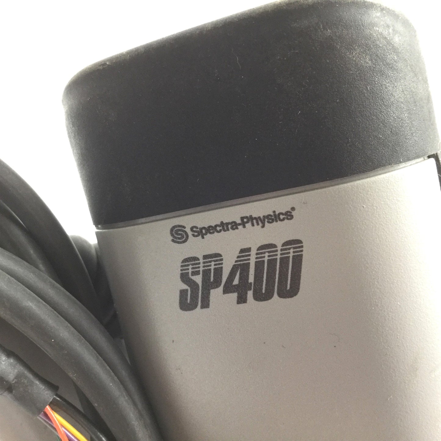 Used Spectra Physics SP400 Handheld Laser Barcode Scanner, 5-12VDC, With Holster