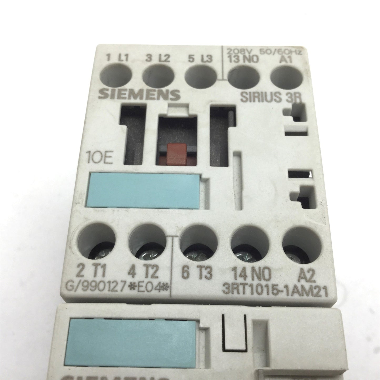 Used Siemens 3RT1015-1AM21 Contactor With 3RU1116-ABB0 Overload Relay, 3-Pole
