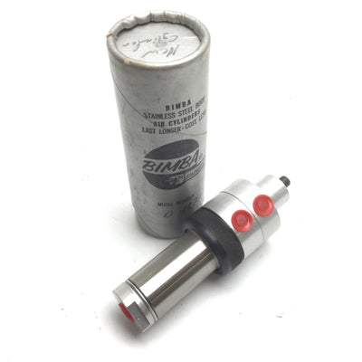Used Bimba D-1870-A Bell Ring Cylinder, Stroke: 0.75", Bore: 1", Ports: 1/8" NPT
