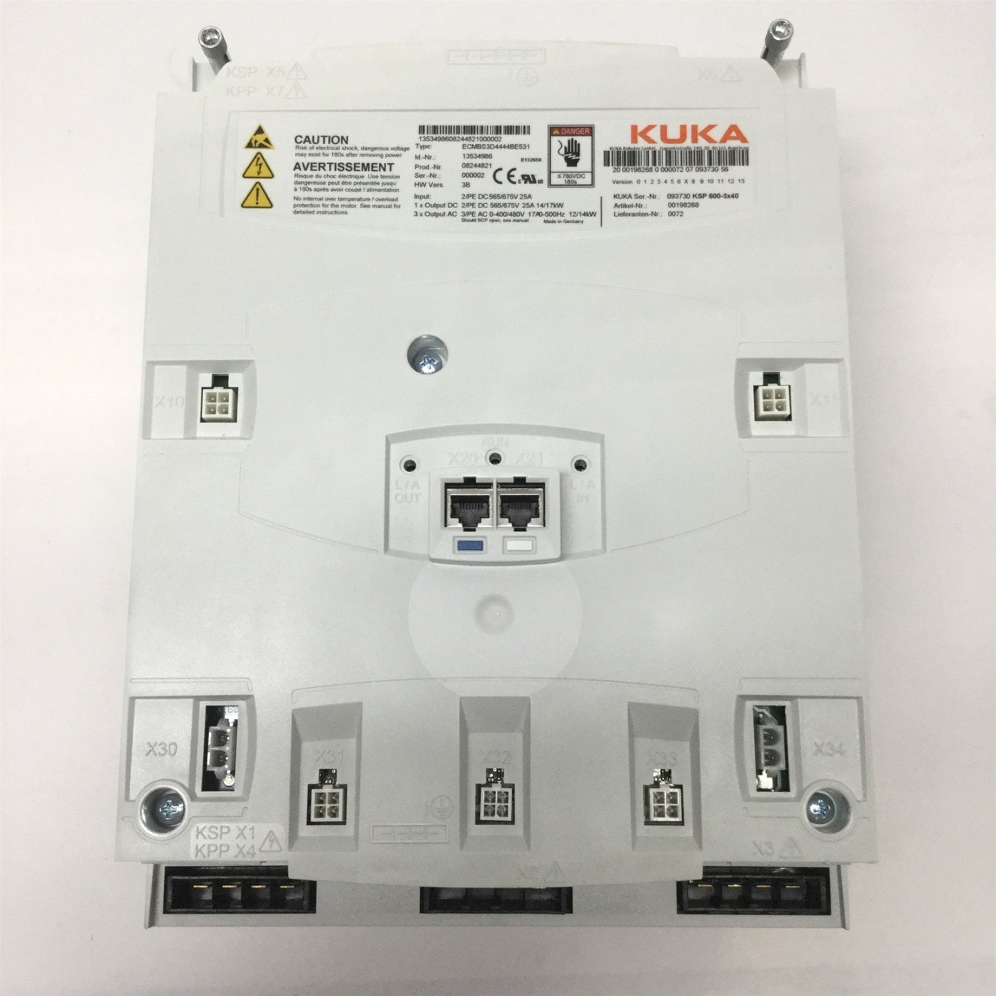 New – Open box KUKA 198-268 Robot Controller KSP 600-3x40 Servo Pack Drive KRC4 3-Axis, 3x40A