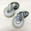 Used Lot of 2 Blickle LER-PO 75G Swivel Casters 3" Nylon Wheel, Bolt Hole Mount