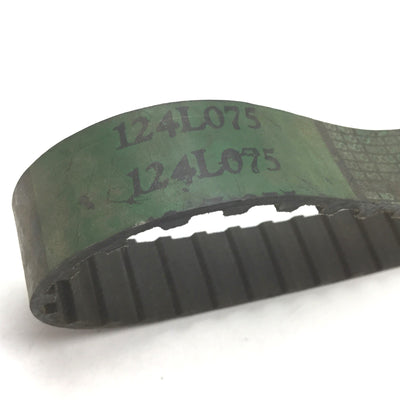 New – Open box Lot of 4 Goodyear 124L075 Timing Belt, Length 12.4", Width 0.75", Pitch 0.375"