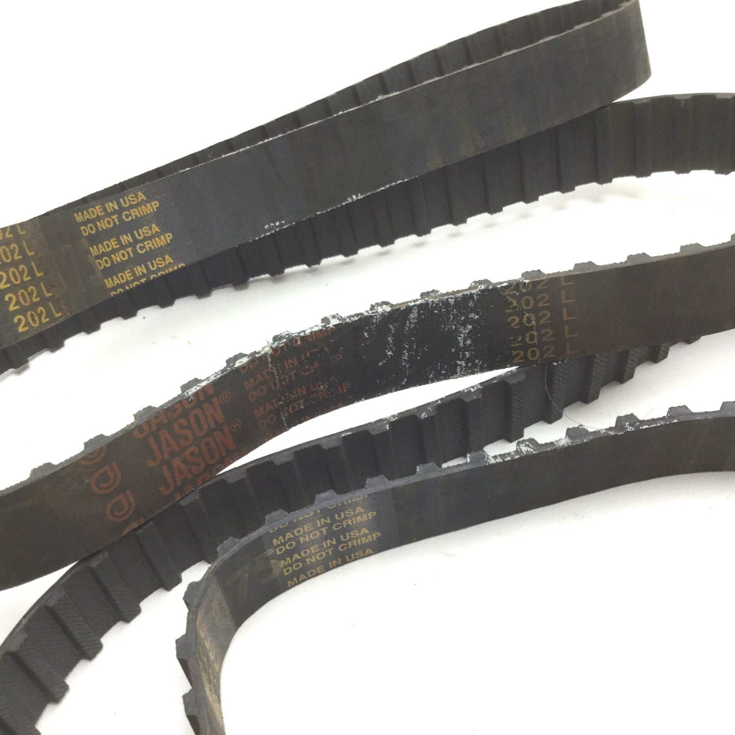 New – Open box Lot of 3 Jason 202L-075 Timing Belt, Length 20.2", Width 0.75", Pitch 0.375"