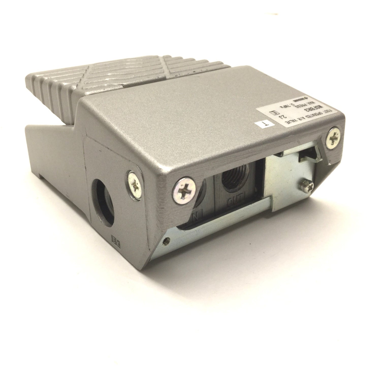 Used MISUMI MSFBR3 Foot Operated Air Valve, Max Pressure: 0.7MPa, Ports: 1/4" NPT