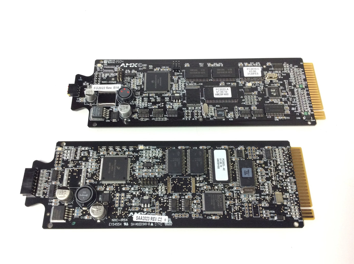Used Lot of 2 AMX NXS-NMS NetModule Shell Enclosure w/ Control Cards FG2022, SAA2023