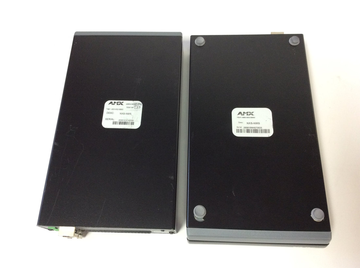 Used Lot of 2 AMX NXS-NMS NetModule Shell Enclosure w/ Control Cards FG2022, SAA2023