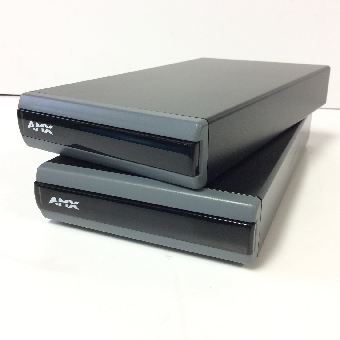 Used Lot of 2 AMX NXS-NMS NetModule Shell Enclosure w/ Control Cards FG2022, SAA2023