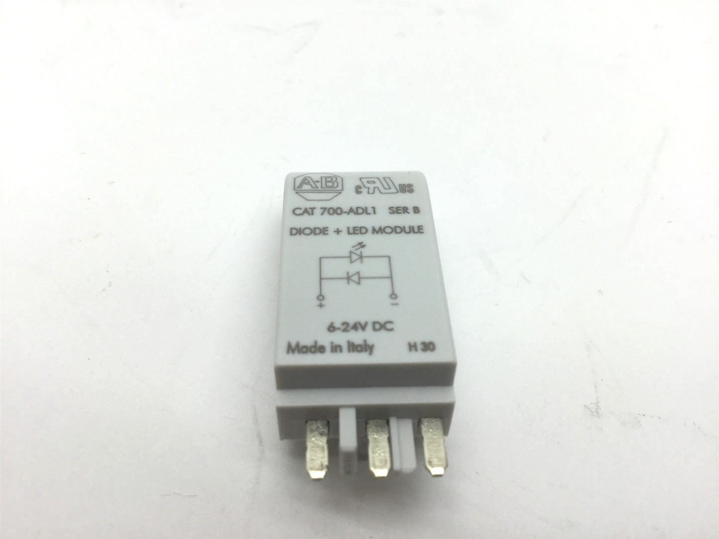 Used lot of 4 Allen Bradley 700-ADL1 Ser B Diode + LED Modules, Voltage: 6-24VDC