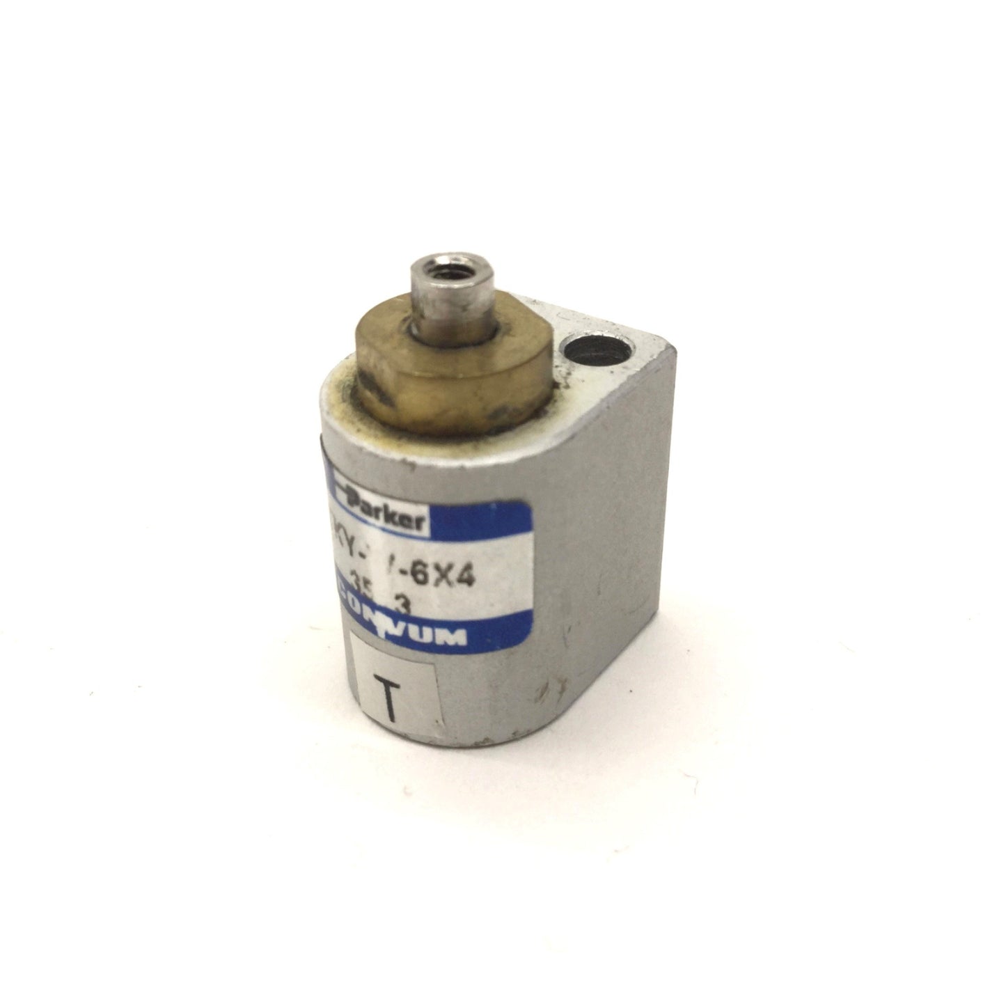 Used Parker TKY-W-6X4 Compact Cylinder, Cylinder I.D. 6mm, Stroke: 4mm, 0.2-0.6MPa