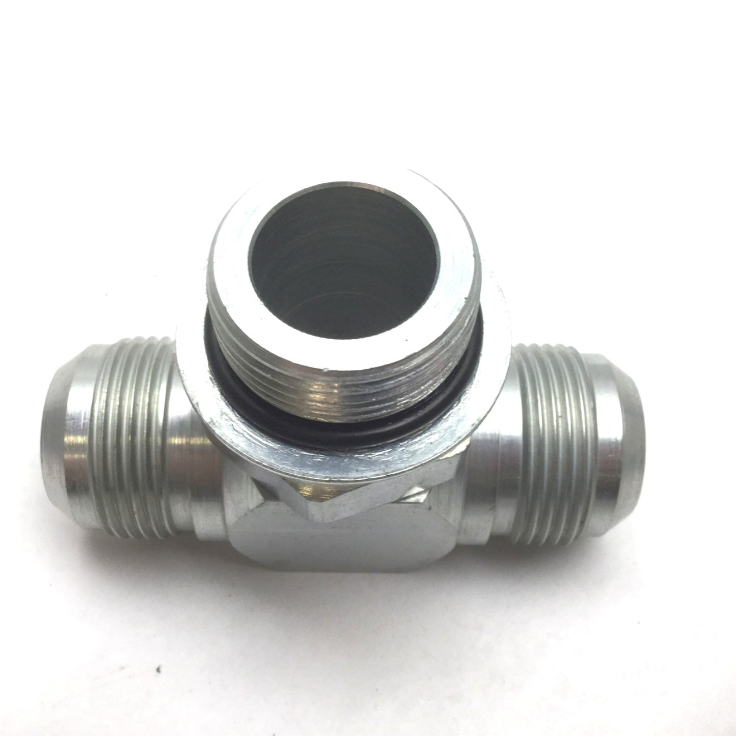 New – Open box Hydraulic 6803-16-16-16-NWO Tee T Fitting, 1" JIC 37 Degree Male, 1" ORB Male