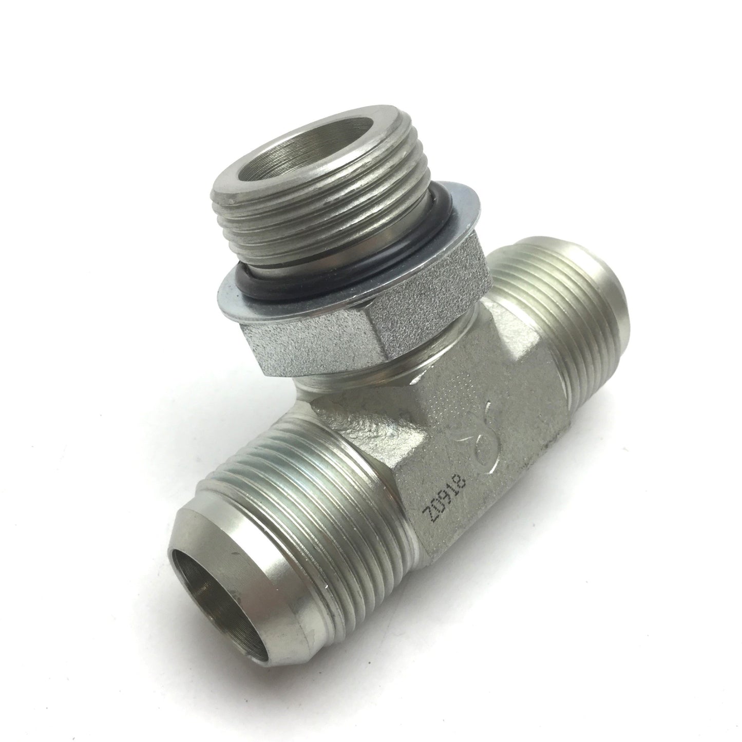 New – Open box Hydraulic 6803-16-16-16-NWO Tee T Fitting, 1" JIC 37 Degree Male 1" ORB Male