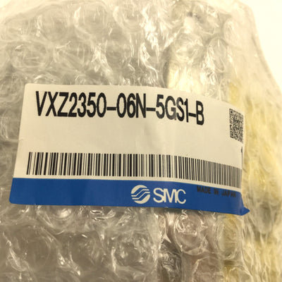 New – Open box SMC VXZ2350-06N-5GS1-B Solenoid Valve, 1-Way 3/4" NPT 20mm Orifice 24VDC