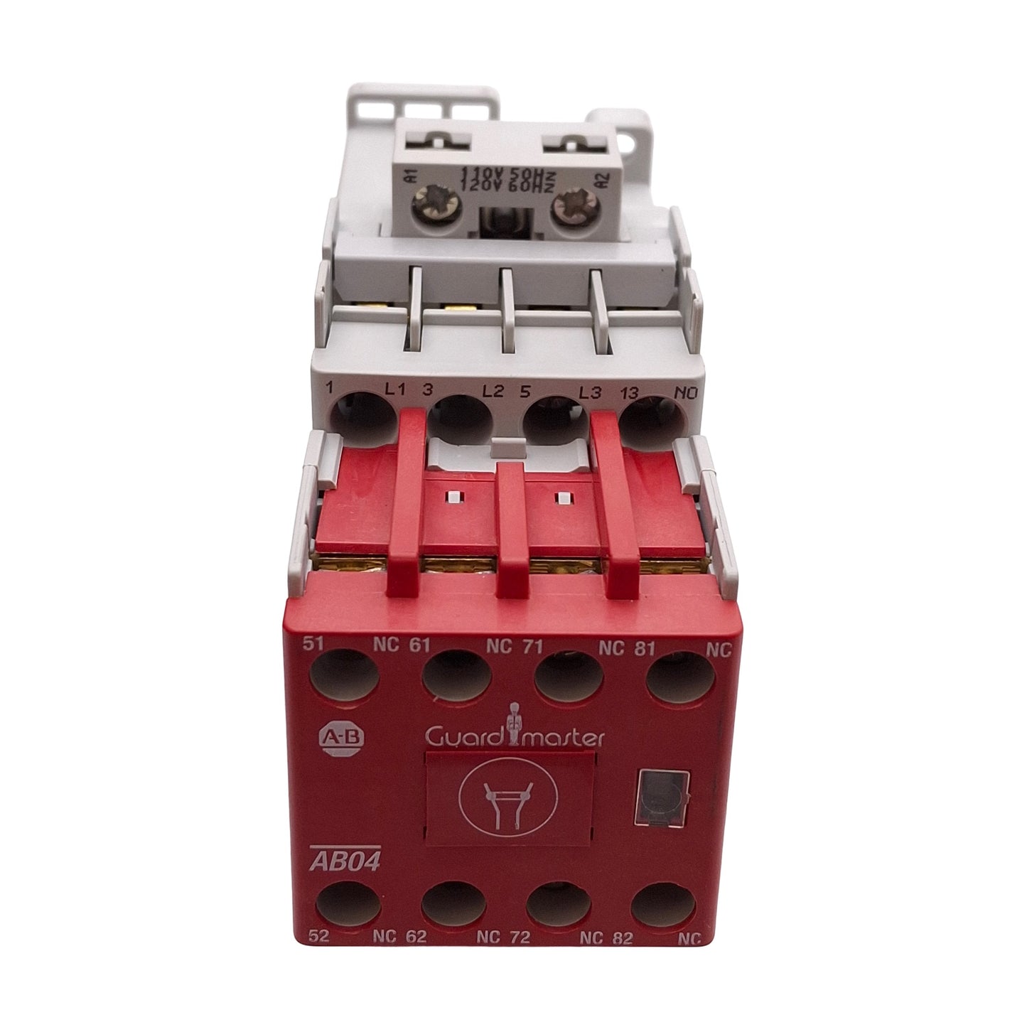 Used Allen Bradley 100S-C12D14BC GuardMaster Safety Contactor Relay, 120VAC Coil