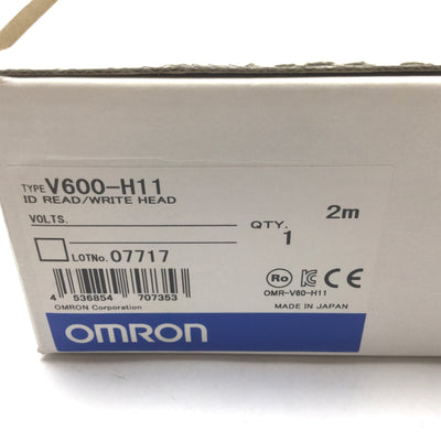 New Other Omron V600-H11 RFID Reader Read/Write Head Module, Frequency: 530kHz, 12-Pin