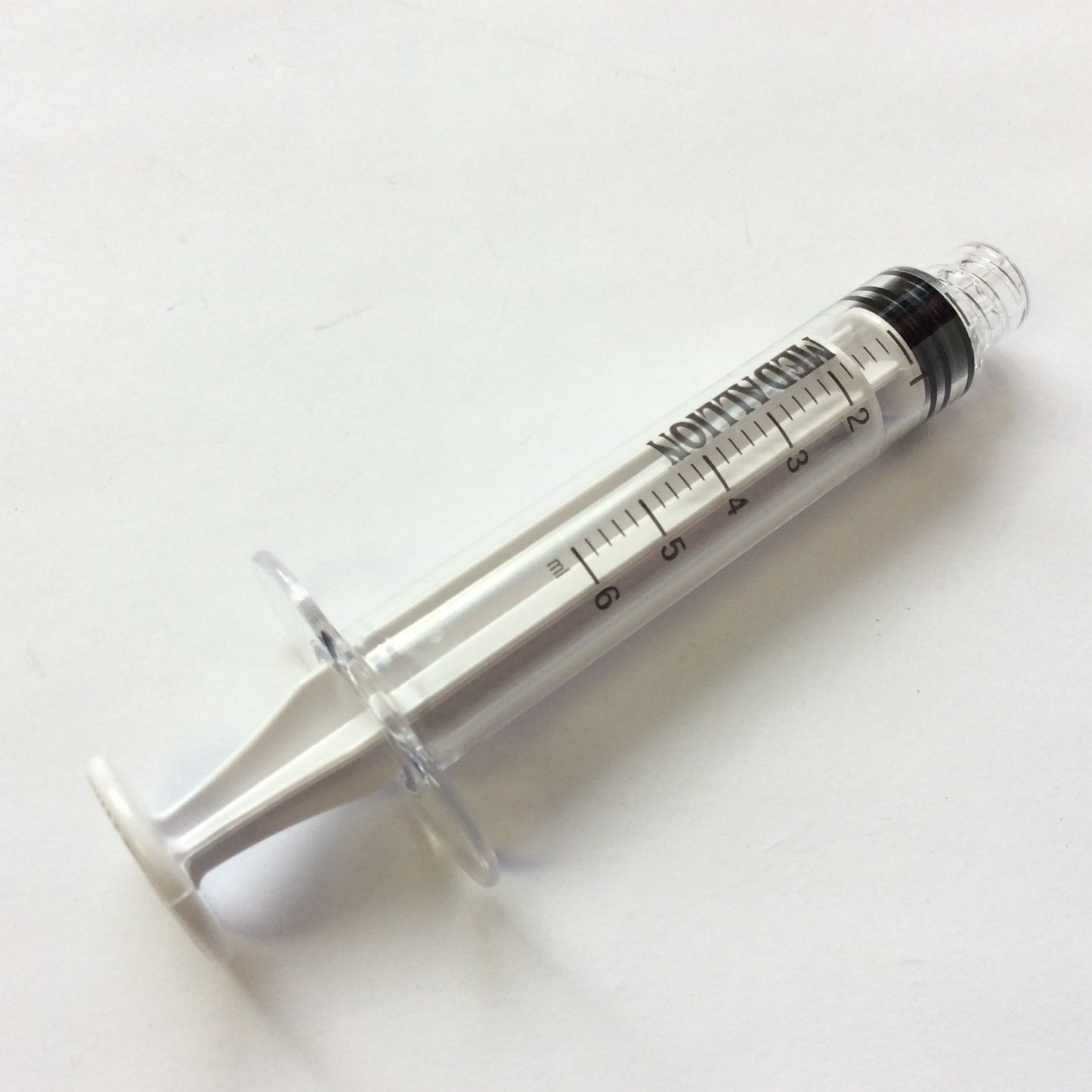New – Open box Lot of 50 New Medallion MSS061 Syringes 6mL, White Plunger, Polycarbonate Barrel
