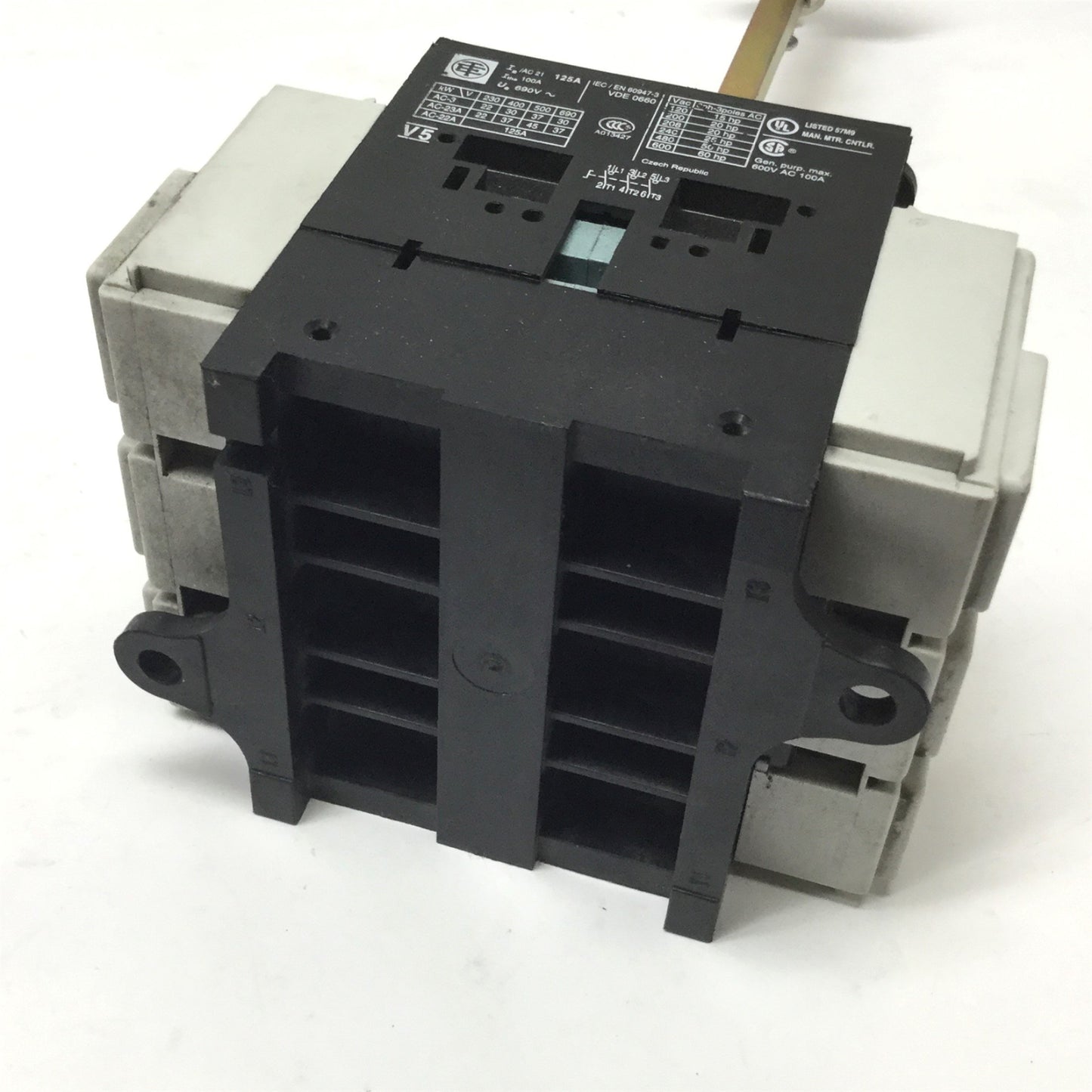 Used Telemecanique V5 TeSys VARIO Motor Disconnect Rotary Switch 3-Pole, 600VAC 100A