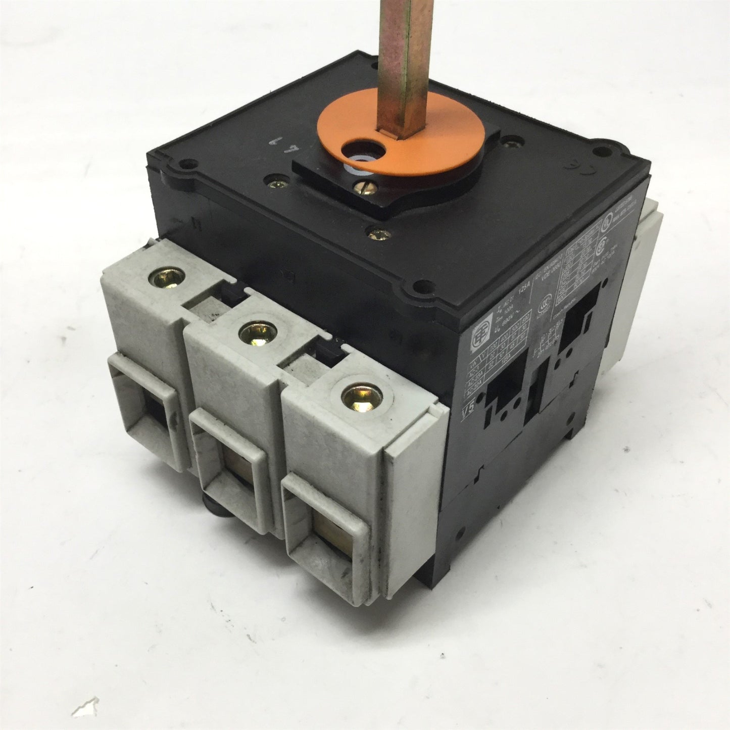 Used Telemecanique V5 TeSys VARIO Motor Disconnect Rotary Switch 3-Pole, 600VAC 100A