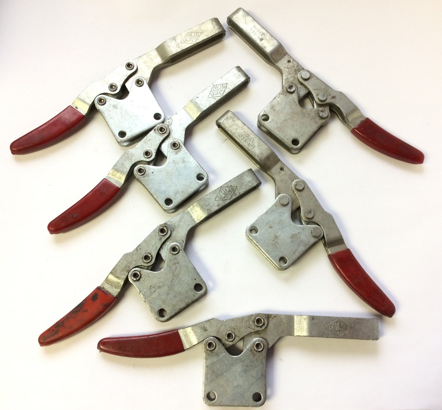 Used Lot of 6 Destaco 235UB Horizontal Manual Toggle Latch Clamp Hold Down 750 lbs