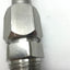 Used Parker Stainless Steel Braided Hose, 1/2" NPT to Inverted Flare L: 6.5"
