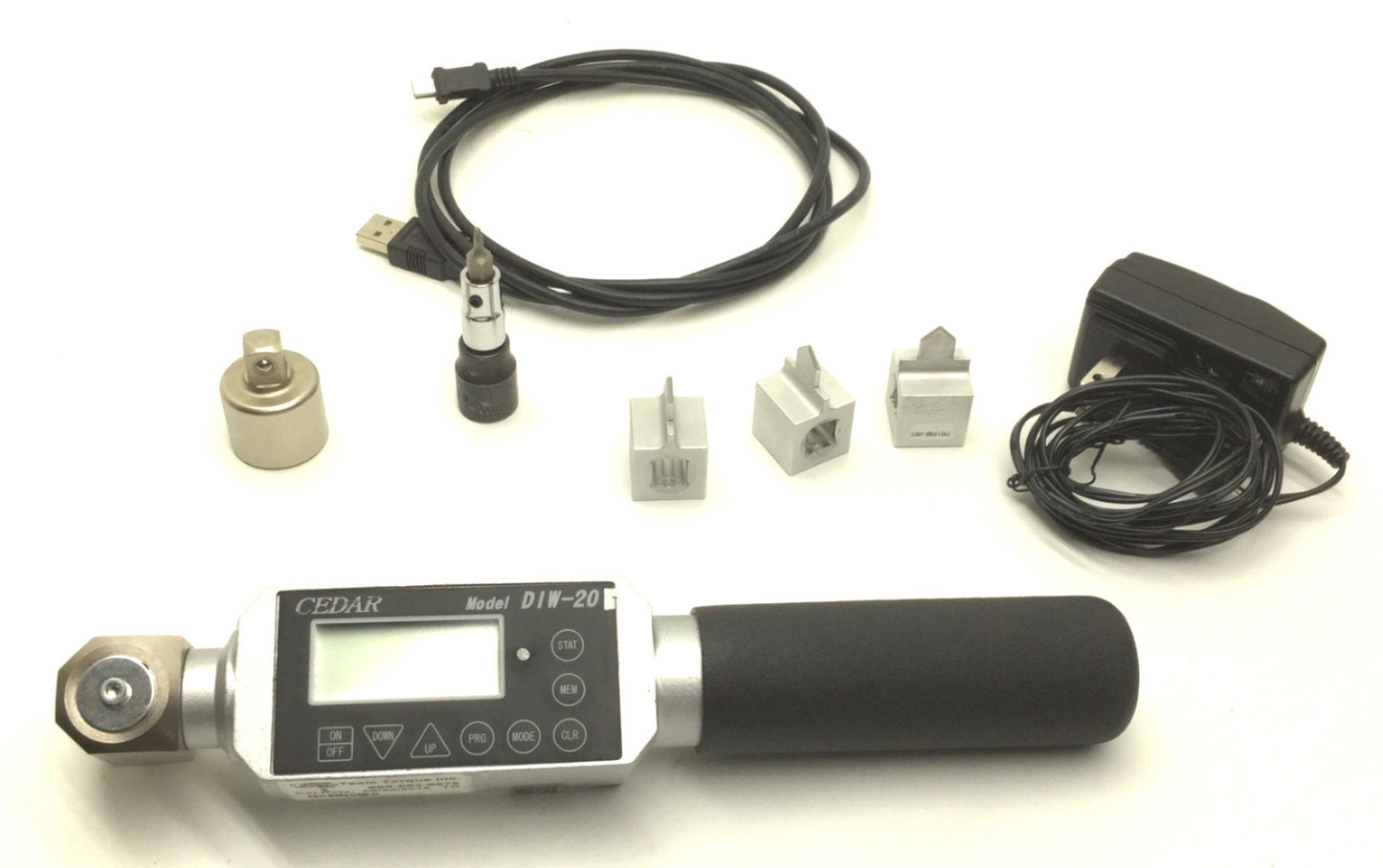 Used Cedar DIW-20 Digital Torque Screwdriver Capacity: 180 lb-in / 20 N-m, 3/8" DR