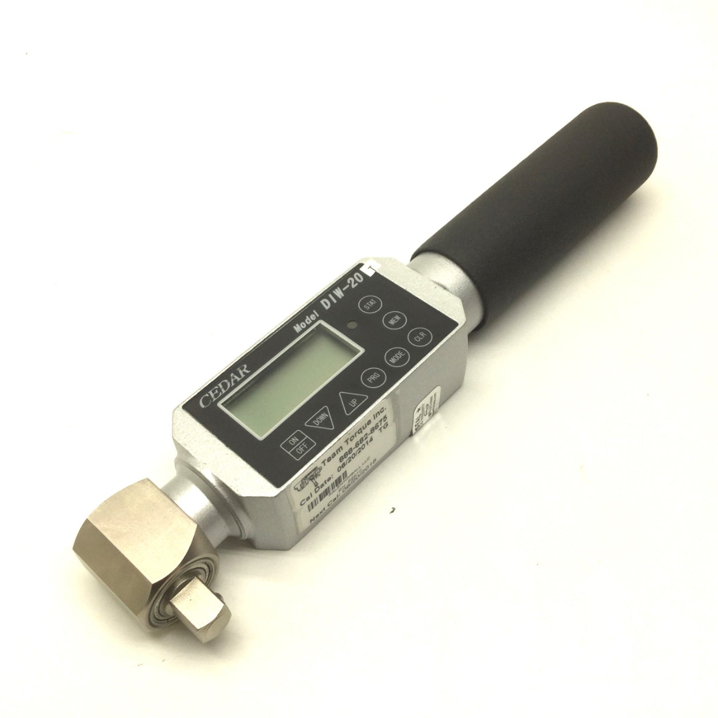 Used Cedar DIW-20 Digital Torque Screwdriver Capacity: 180 lb-in / 20 N-m, 3/8" DR