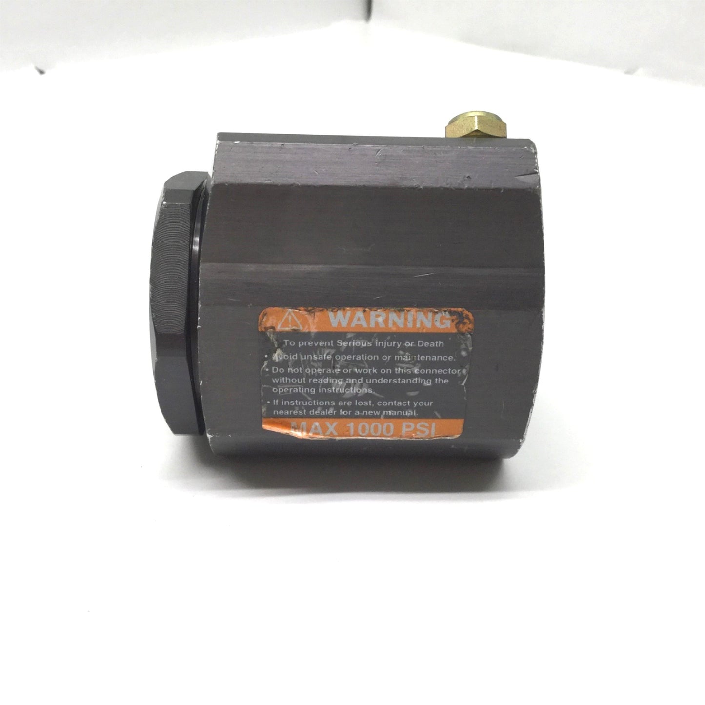Used FasTest NuJaws JX1-0750 Pneumatic Pressure Test Fitting For 3/4" OD Tubing