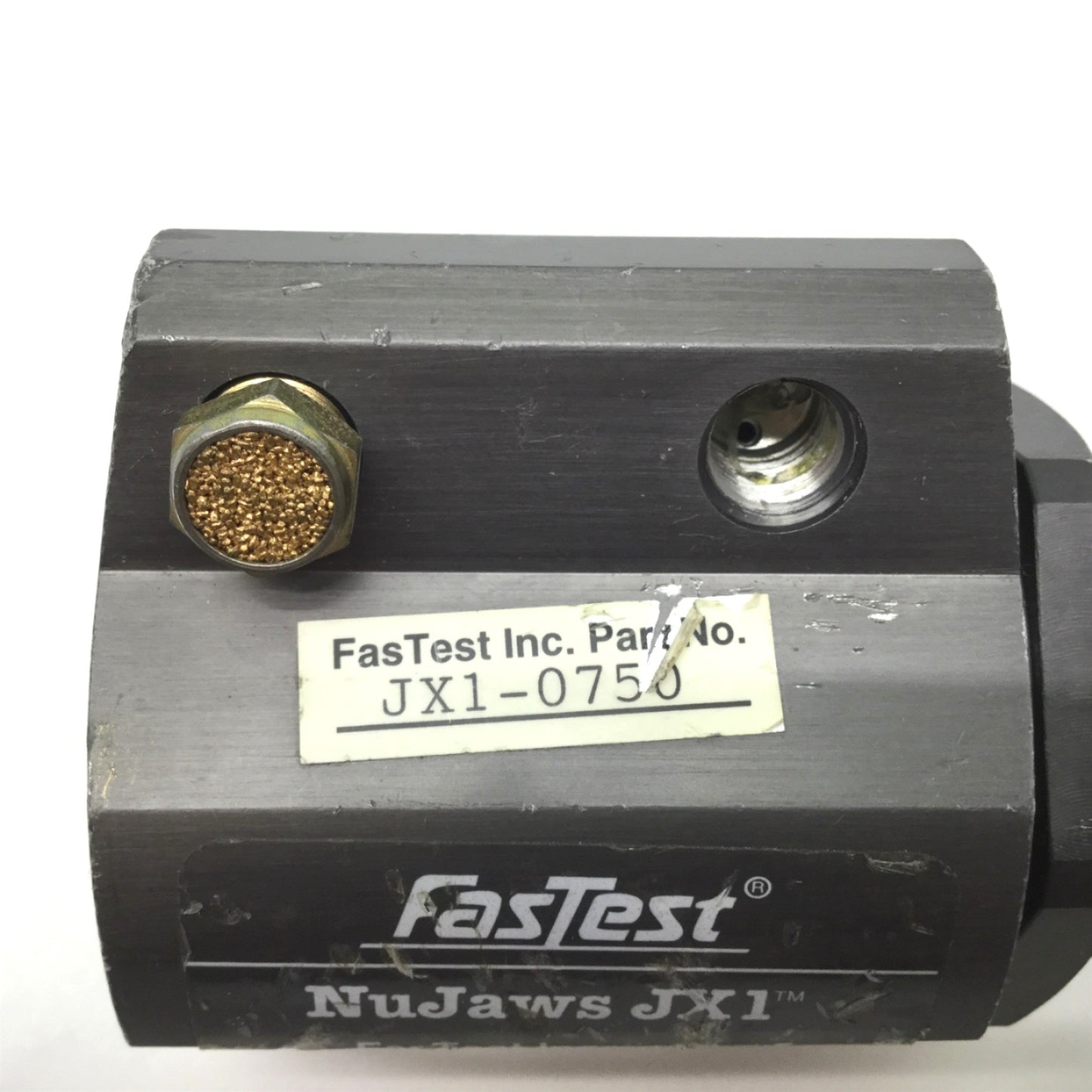 Used FasTest NuJaws JX1-0750 Pneumatic Pressure Test Fitting For 3/4" OD Tubing