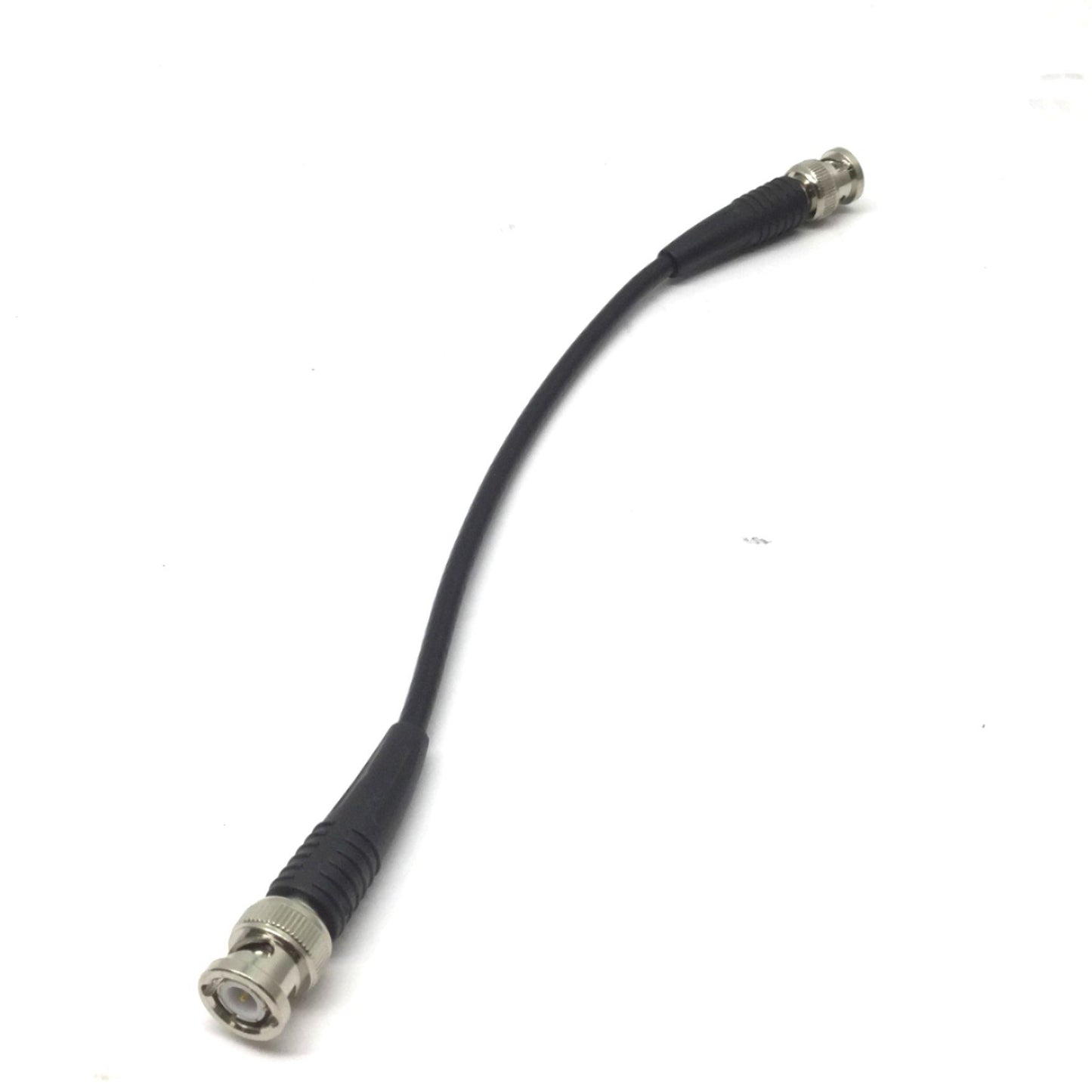 Used Lot of 4 RG-58C/U Shielded Flexible Coaxial Cables with BNC Connectors 10"