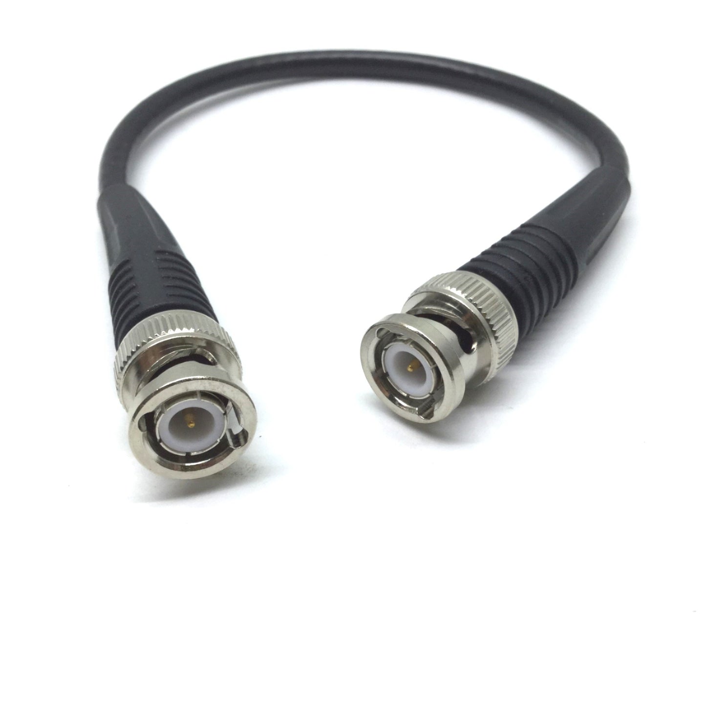 Used Lot of 4 RG-58C/U Shielded Flexible Coaxial Cables with BNC Connectors 10"