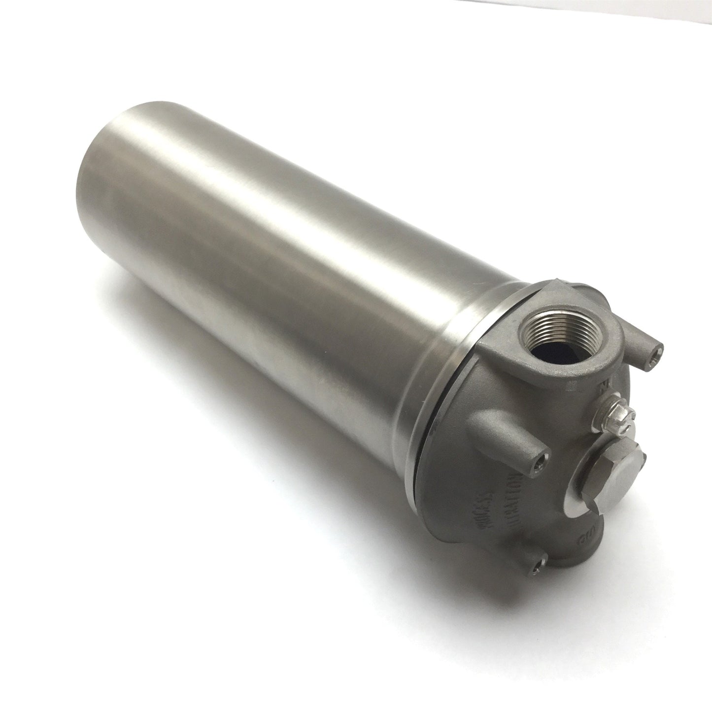 Used Parker BSSB10-3/4SD Cartridge Filter Housing, 316 Stainless, 3/4" NPT, 150psi