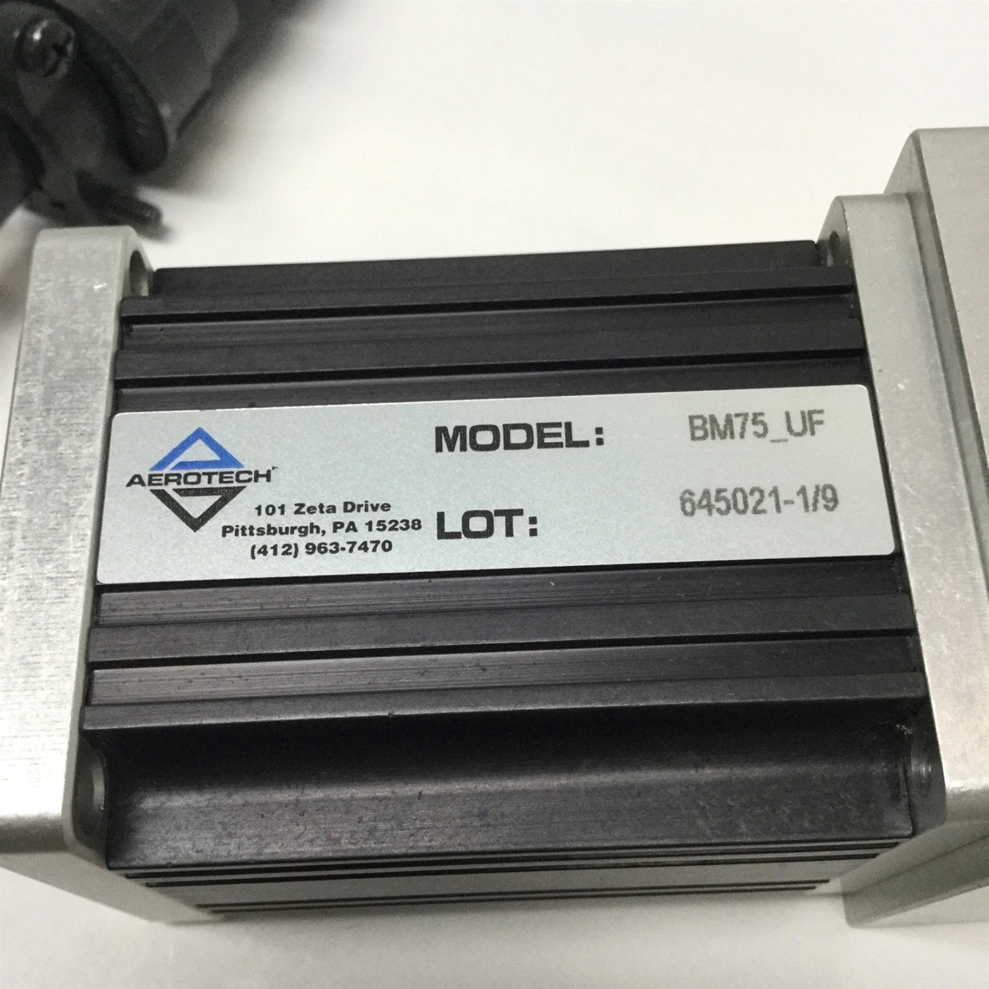 Used Aerotech BM75-MS-E1000H-BK1 DC Brushless Rotary Servo Motor, NEMA23, 75 oz-in