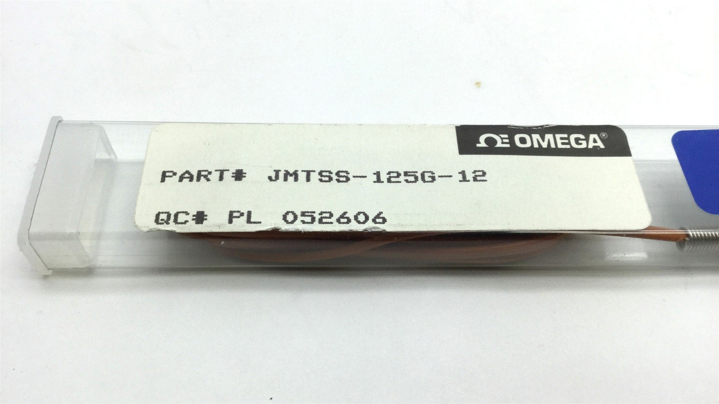 Used Omega JMTSS-125G-12 Thermocouple, Length: 12", Width: 1/8"