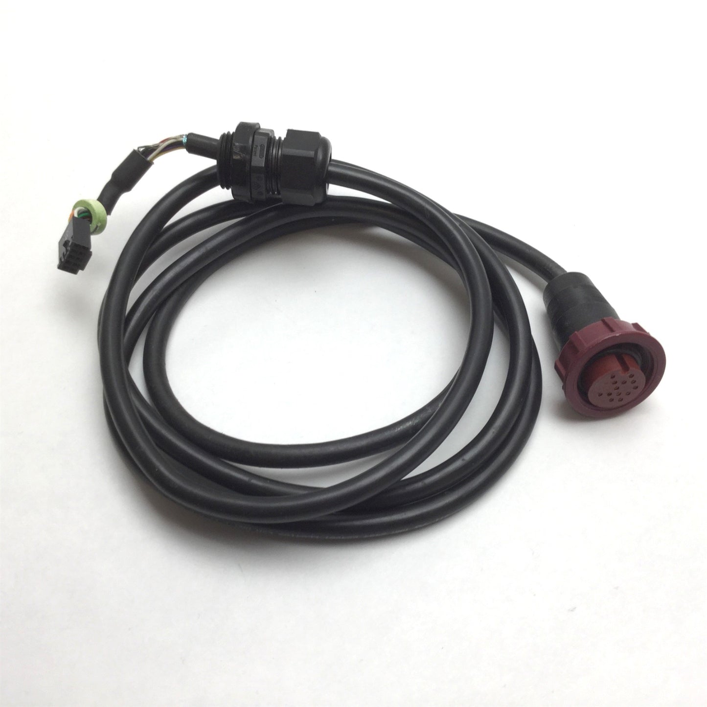 Used STI 42661-0050 Safety Light Curtain Receiver Cable, 13 Pin Female, 300V