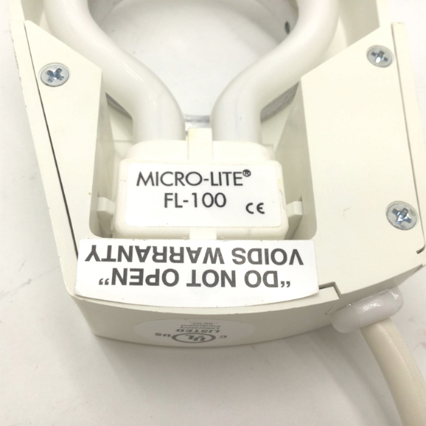Used Micro-Lite FL1000 O.C. White High/Low Fluorescent Microscope Light Ring w/Bulb