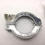 Used Lot of 4 HPS 2-1/2" Single-Pin Sanitary Wing Nut Tri Clamps, ID: 1-3/4"
