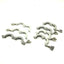 Used Lot of 7 Miscellaneous Single-Pin Vacuum Tri Clamps 3x ID: 1.75" 4x ID: 1.125"