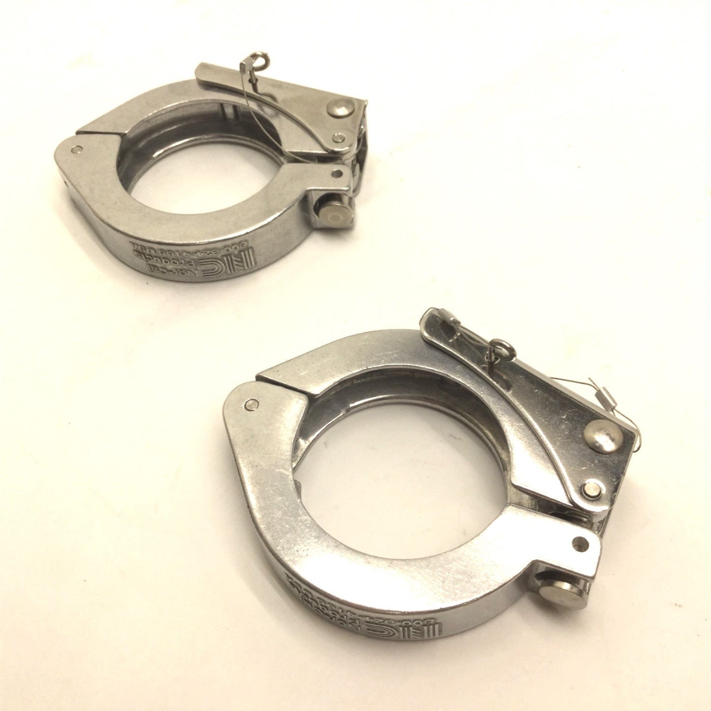Used Lot of 10 Miscellaneous Single-Pin Vacuum Latch & Wing Nut Tri-Clamps