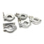 Used Lot of 10 Miscellaneous Single-Pin Vacuum Latch & Wing Nut Tri-Clamps