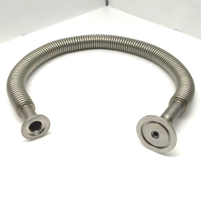 Used 321-12-X-24 Convoluted Stainless Steel Vacuum Tubing 70-1000°F 20-537°C 3/4"OD