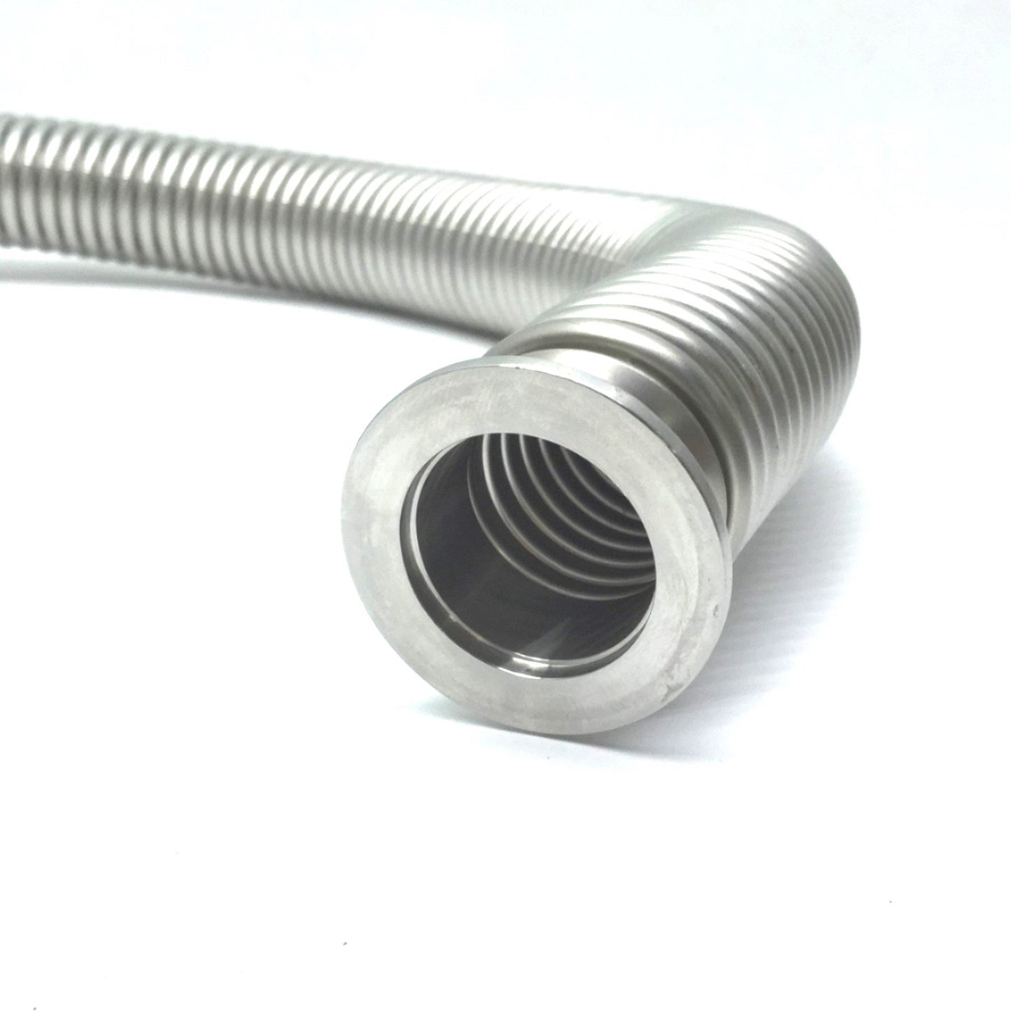 Used Convoluted Stainless Steel Vacuum Tubing, 36" length, 1" I.D., 1.36"O.D.