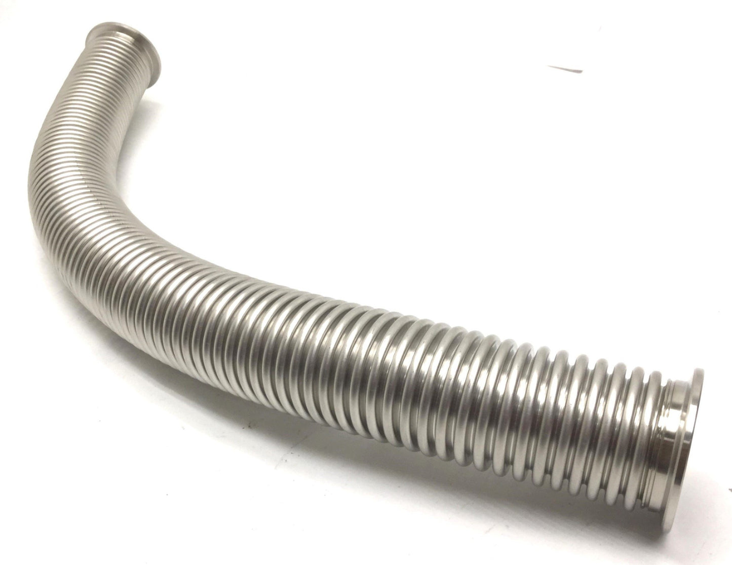 Used 321 Convoluted Stainless Steel Vacuum Tube ID: 1-5/8" OD: 2-5/16" Length: 21.5"