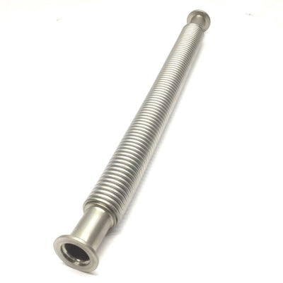 Used Convoluted Stainless Steel Vacuum Tubing, 19" length, 1" I.D., 1.44" O.D.