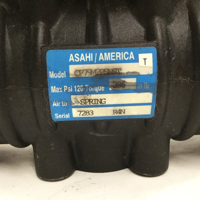 Used Asahi America CP79M2PSNST Plastic Pneumatic Actuator Spring Return w/S-1040N