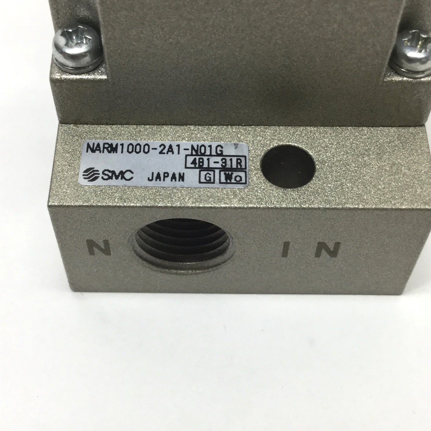 Used SMC NARM1000-2A1-N01G Pressure Regulator Manifold, 2-Station, 7-100psi w/Gauges
