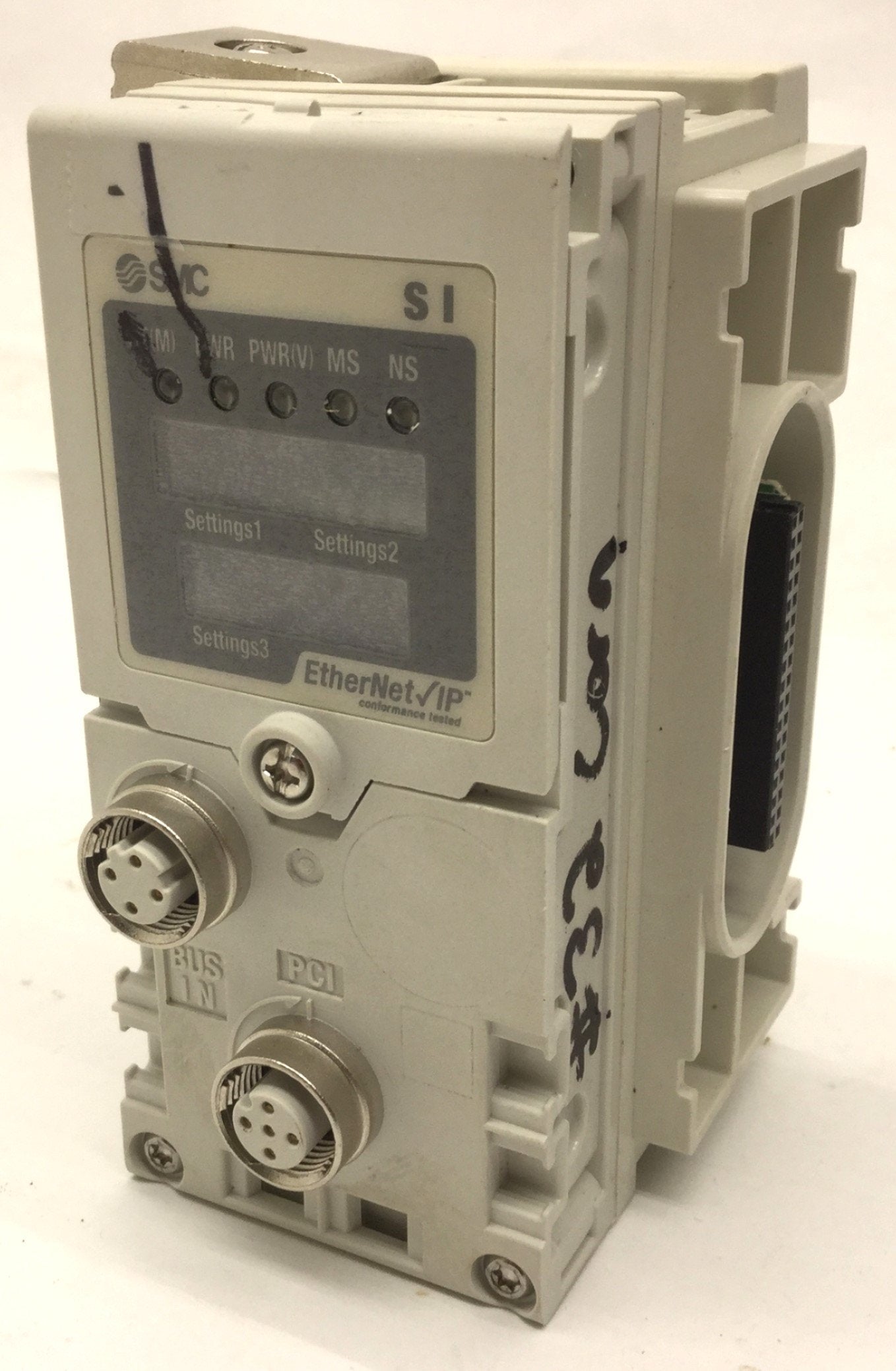 Smc Ex Module SMC EX600-SEN1 EtherNet SI Unit, Voltage: 24VDC, Used, Untested, For P ...
